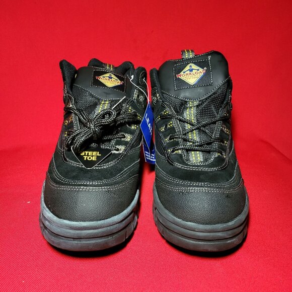 Mens Workload Spiker Black Leather Steele Toe Shoes Size 12 NIB - Picture 5 of 12
